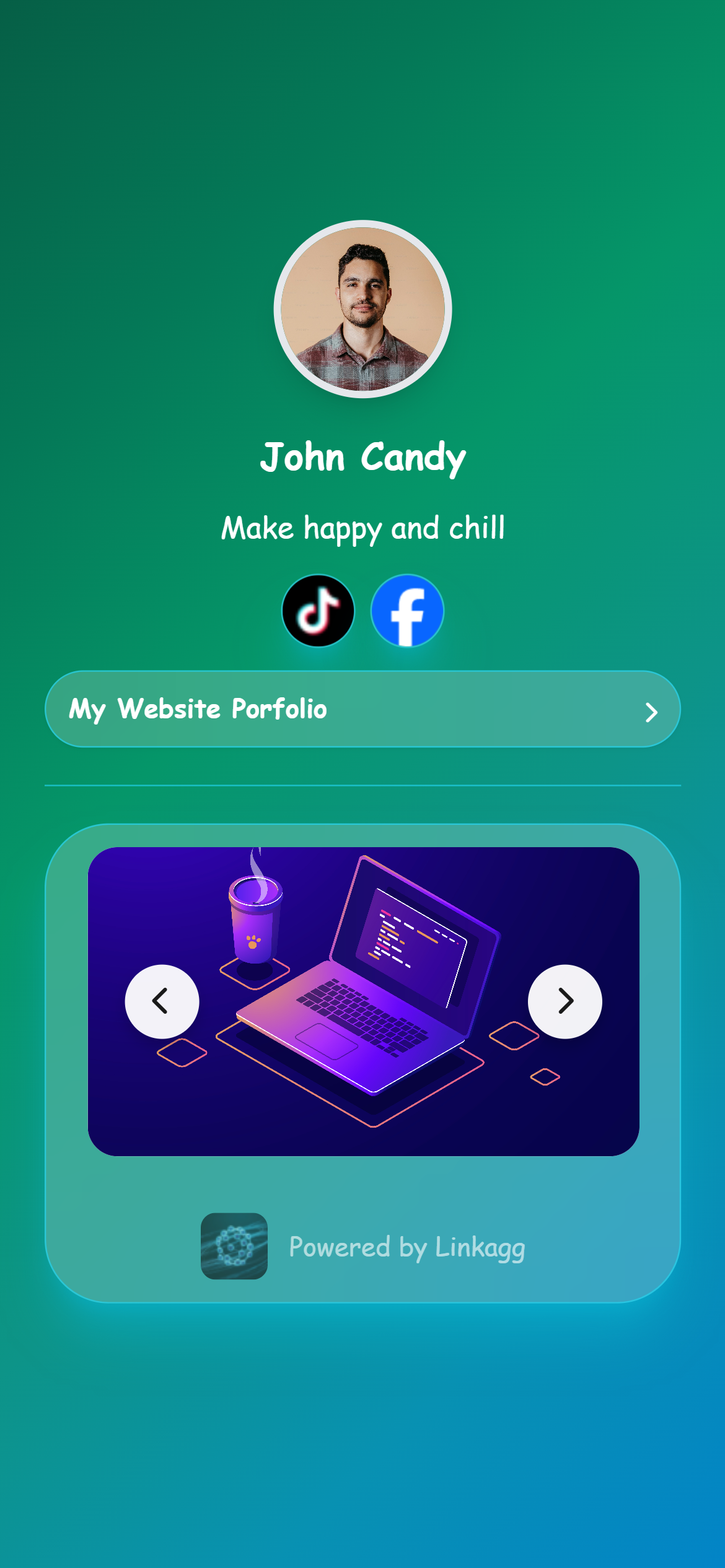 Template 5 - Nature Green Preview